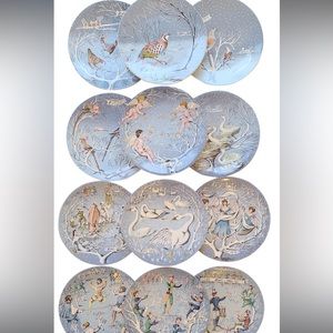 Haviland 12 Days of Christmas series plates